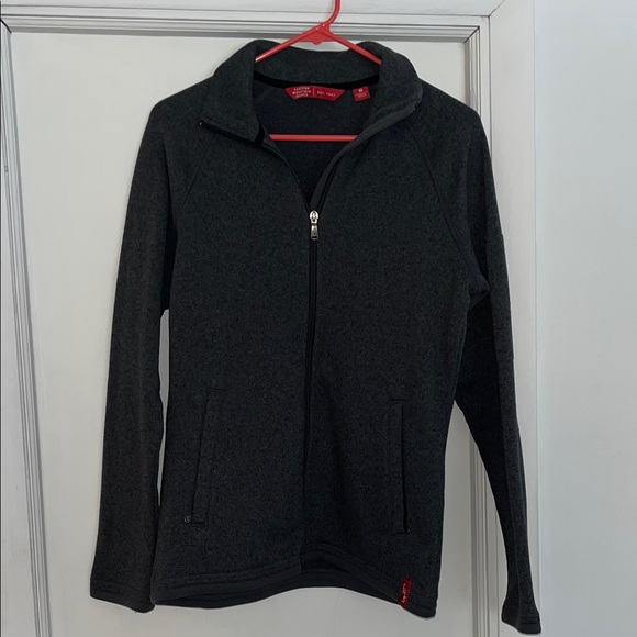 Eastern Mountain Sports Jackets & Blazers - Dark Gray Full-Zip Lightweight Fleece